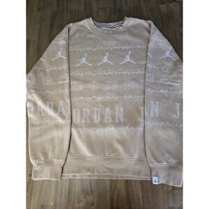 Nike Jordan Fleece Crew Sweater Sweatshirt Mens Size XL Christmas
